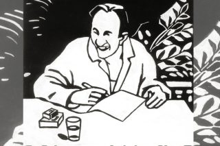 Ο Μάριος Χάκκας (1931-1972) σε έργο του Τάκη Σιδέρη